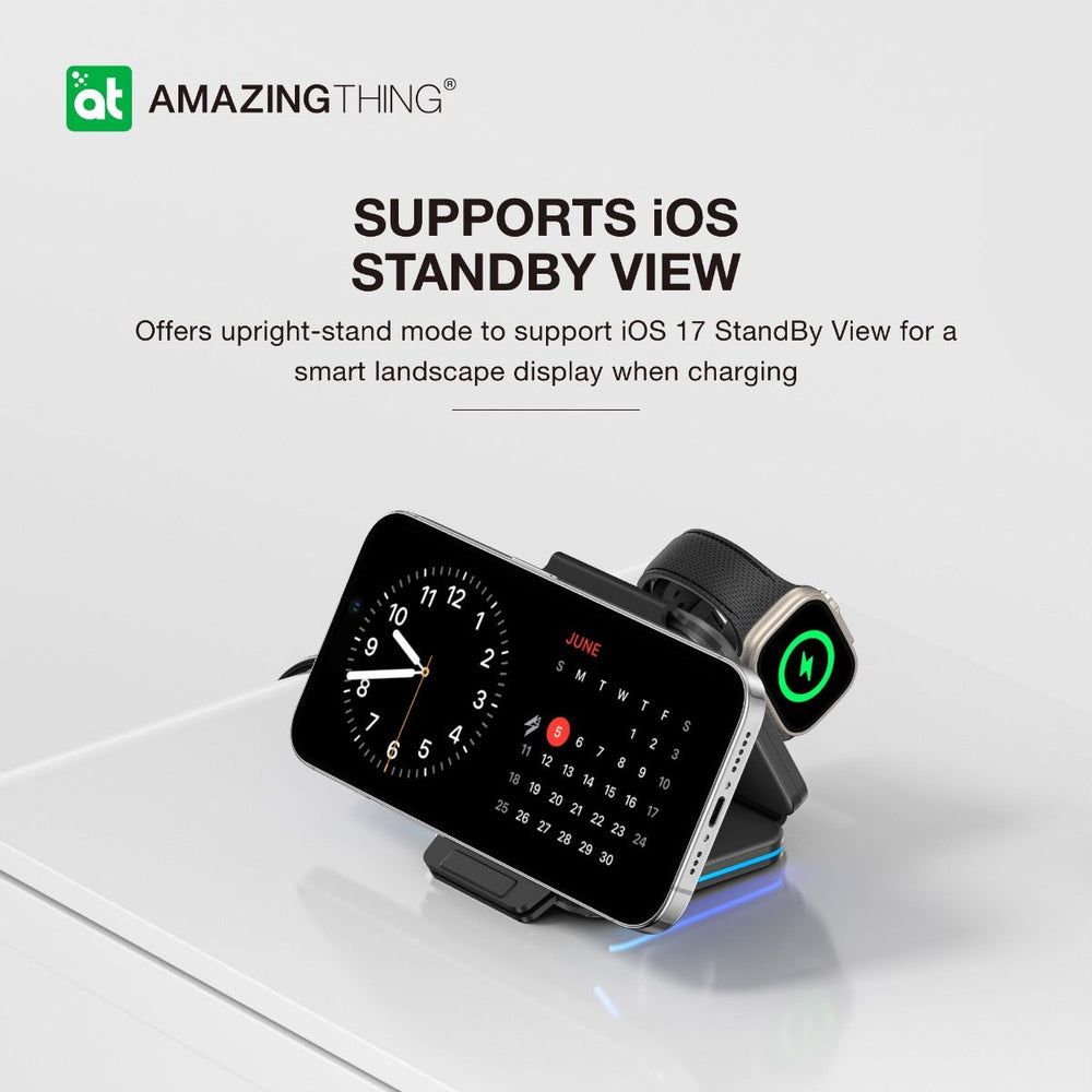 AMAZINGTHING Explorer Pro 3-IN-1 PD15W MagSafe Wireless Charger