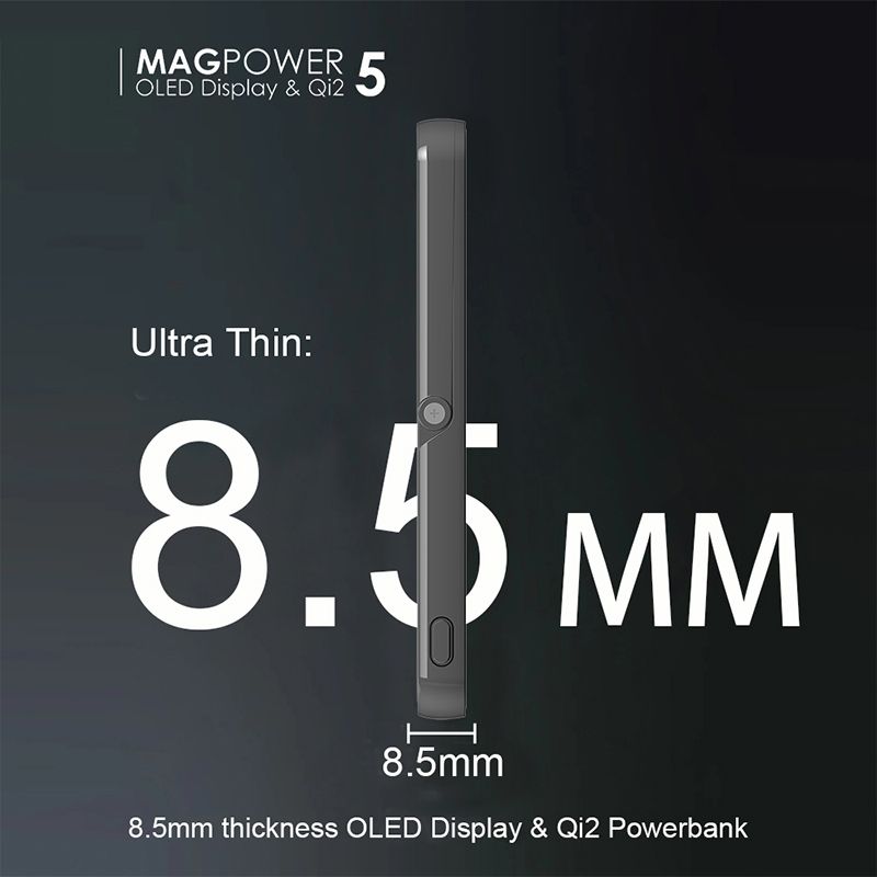 LITO LP03 5000mAh Qi2 15W Ultra 5in1 MagSafe Power Bank
