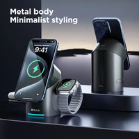 iQuick Qi2 3 in 1 Foldable MagSafe Wireless Charger Stand