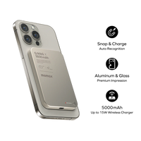 Momax Q.Mag X MagSafe Wireless Power Bank 5000mAh -Titanium