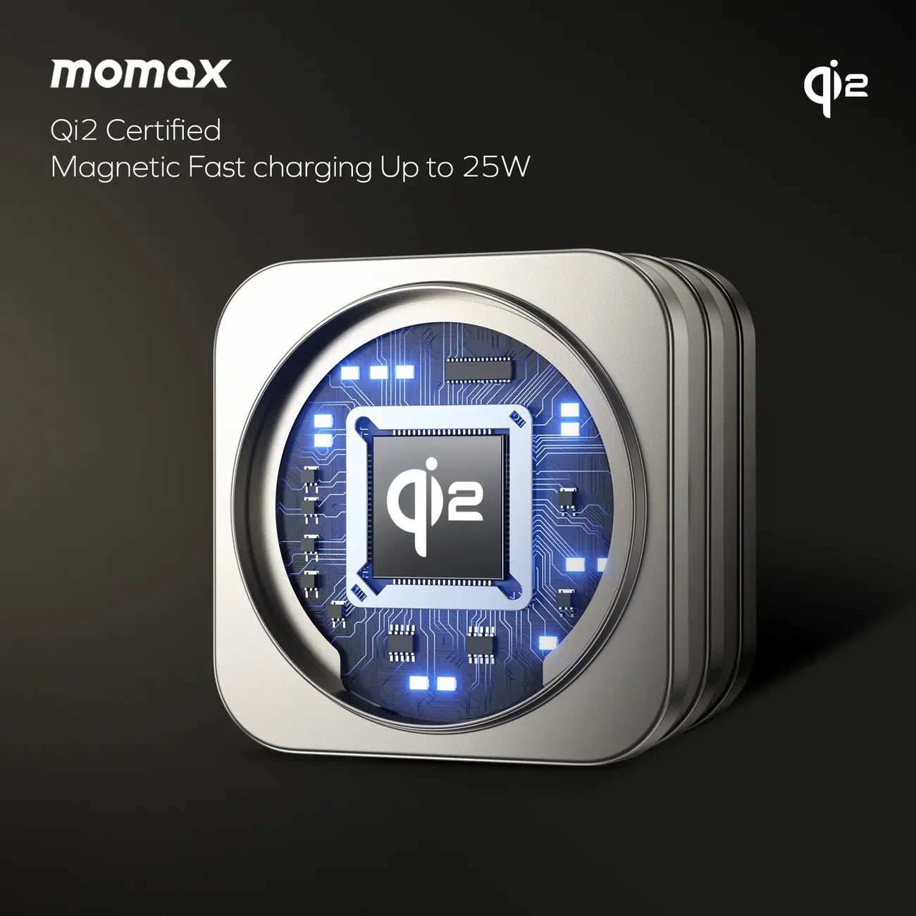 Momax Q2.Mag 3-in-1 Foldable Qi2 15W Magnetic Wireless Charging Stand