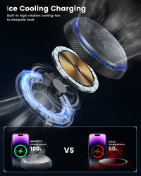 A2C Qi2 Wireless MagSafe Charger Air Vent Car Mount
