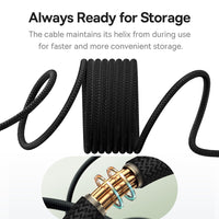 Baseus USB-C to USB-C 100W Magnetic Charging Cable -Black