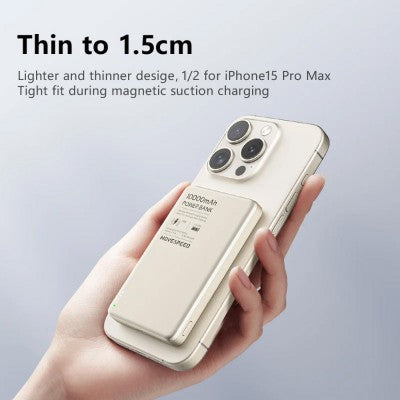 MOVE SPEED S5 Ultra-thin Titanium MagSafe Power Bank 5000mAh